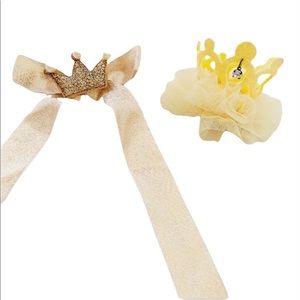 Kids Crown Hair Clip + Crown Pin (D69)